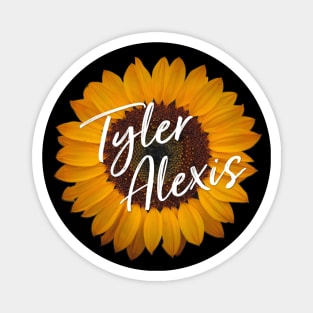 'Tyler Alexis' Sunflower design Magnet